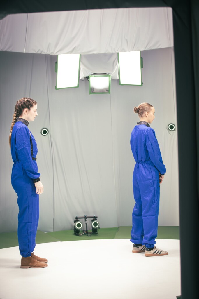 Behind-the-scenes of the Genesis Mars VR test shoot at Volucap.